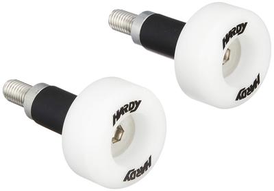 HARDY Bar End Slider Straight White for Aluminum Handle HH10A