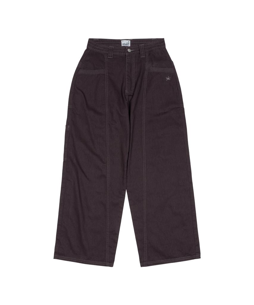 THE COLDEST MOMENT Tcm Stitch Cargo Pants (Dark Purple)
