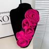 3D Floral Decoration Handmade Flower Patch Diy Chest Flower Sewing Applique For Wedding Dress Accessories