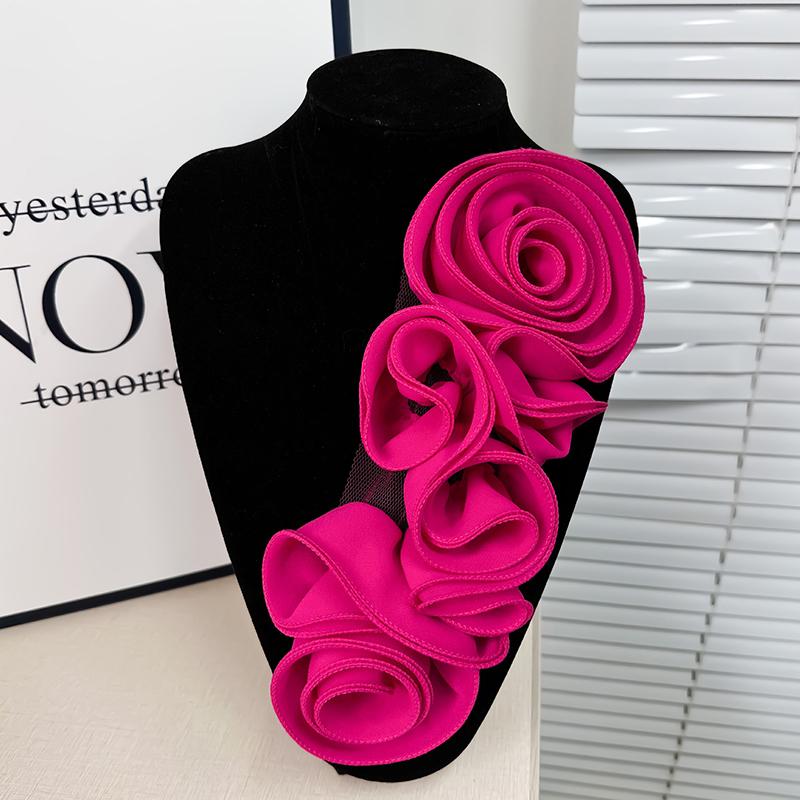 3D Floral Decoration Handmade Flower Patch Diy Chest Flower Sewing Applique For Wedding Dress Accessories