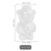 Cartoon Bear Glass Cup Adorable Bear Shape Drinking Glass for Home Bar Restaurant Wine Juice Tea Cocktail Party Glassware