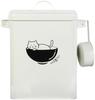 GOOHOCHY Dog Food Storage Container with Lid and Scoop Metal Pet Food Bin Airtight Cat Food Holder for Kitchen Home 20 Lb