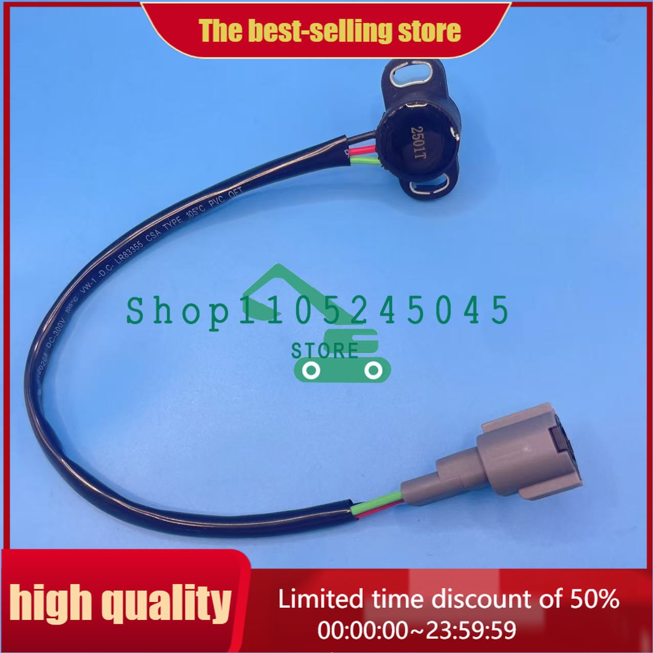 4614912 Throttle Potentiometer Sensor 4614910 for EX200-5 EX300-5 ZAX120-5 ZAX210 ZAX220 Excavator normal