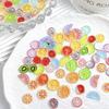 30Pcs/Bag Orange Shape Fruit Nail Charms Lemon Shape Flatback Nail Rhinestones DIY Nails