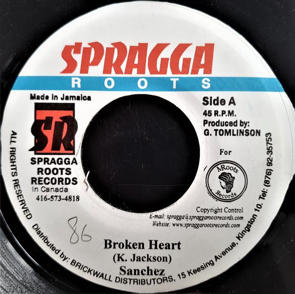 7inch Record SANCHEZ - Broken Heart DSR853 Spragga Roots 2001 Jamaica Reggae, Ska & Dub Used