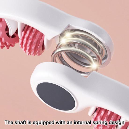 Leg Massage Roller Anti-Cellulite Lymphatic Drainage Deep Tissue Therapy Thighs Arm Back Shoulder Muscle Relaxation Massage Tool with 14 Rollers