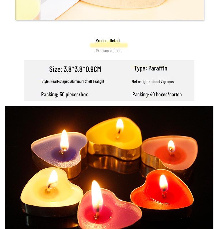 Heart-shaped Scented Tealights for Romantic Proposals and Birthdays