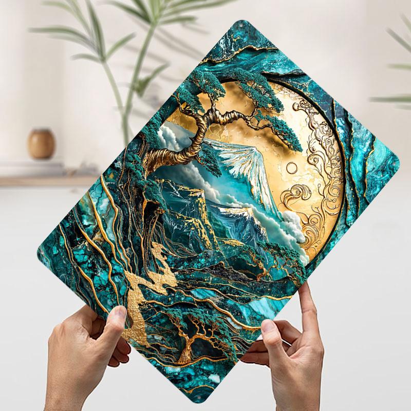 Golden Harmony of Fuji Art Tinplate Poster Customized Wall Art Vintage Metal Signs Retro Tin Plaque for Gaming Decoration Room