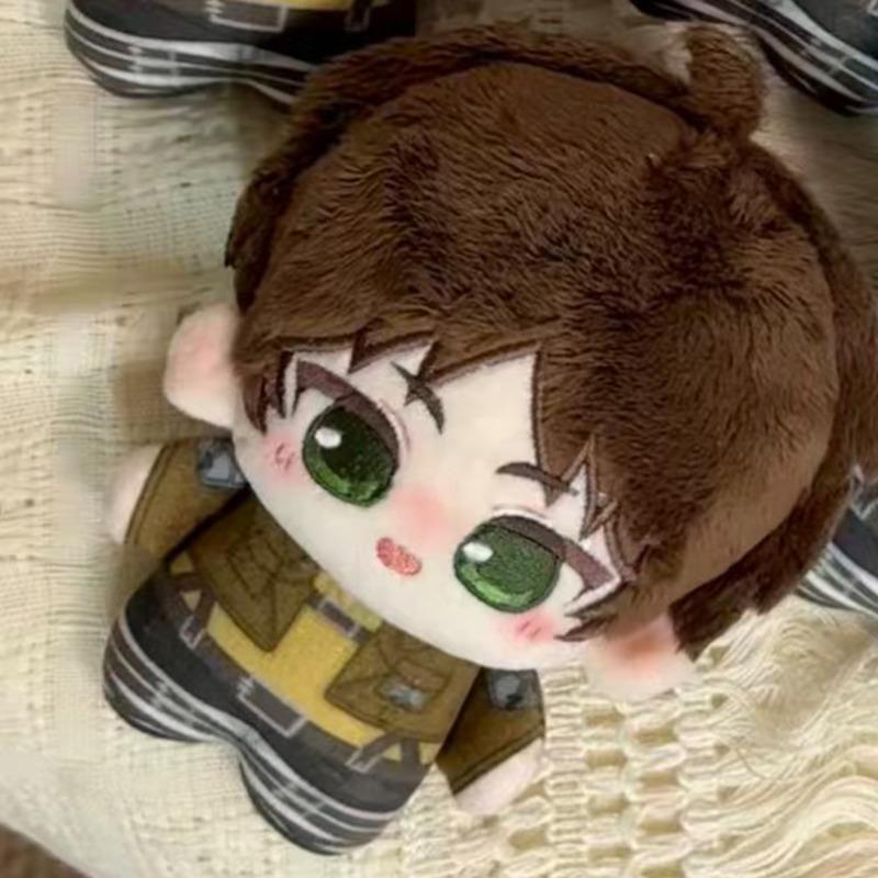Anime 10Cm Eren Levi Plush Doll Mikasa Hange Figure Cotton Doll Soft Stuffed Toy Anime Peripheral Gift For Fans