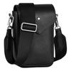 Montblanc Sartorial Detachable Adjustable Shoulder Strap Hexagonal White Star Logo Calfskin Messenger Bag Men messenger bag Black MB198857