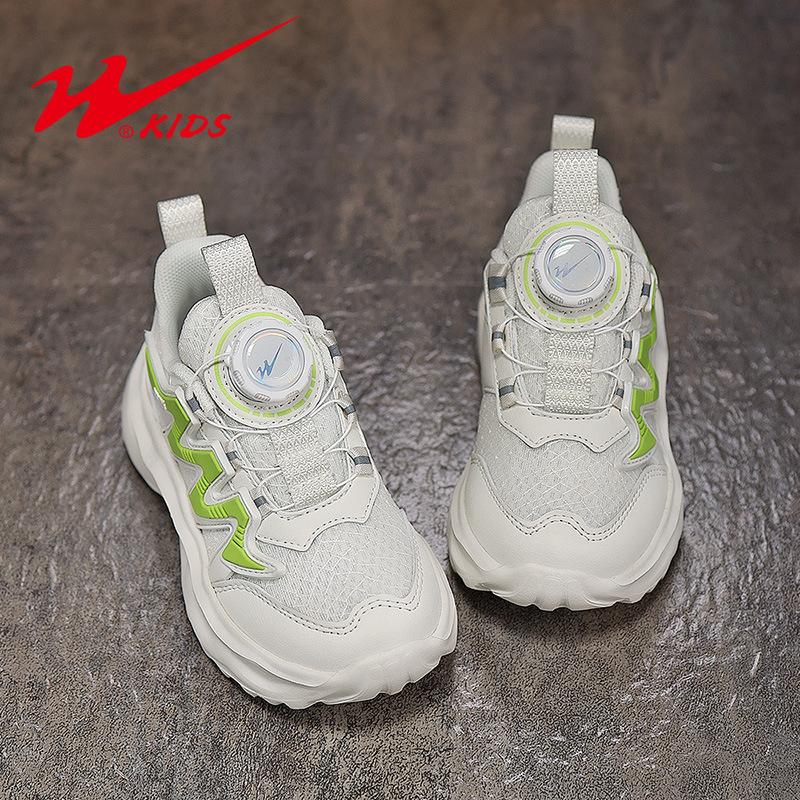 Classmates splicing fashionable simple casual sports shoes running shoes children spring and autumn rotating button breathable men and women