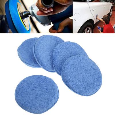5 Stücke Ultra Weiche Mikrofaser Runde Auto Wachs Applikator Pad Auto Pflege Polnischen Schwamm