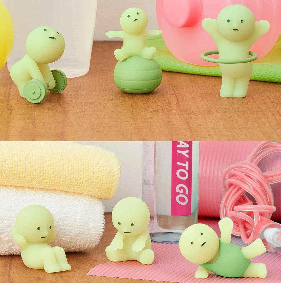 Yoga Bedroom series Surprise Gift blind box action figures multiple doll green noctilucent mysterious decoration model for toy