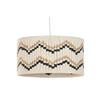 Ceiling Light Home ESPRIT Bicoloured Raffia 50 W 39 X 39 X 21 Cm
