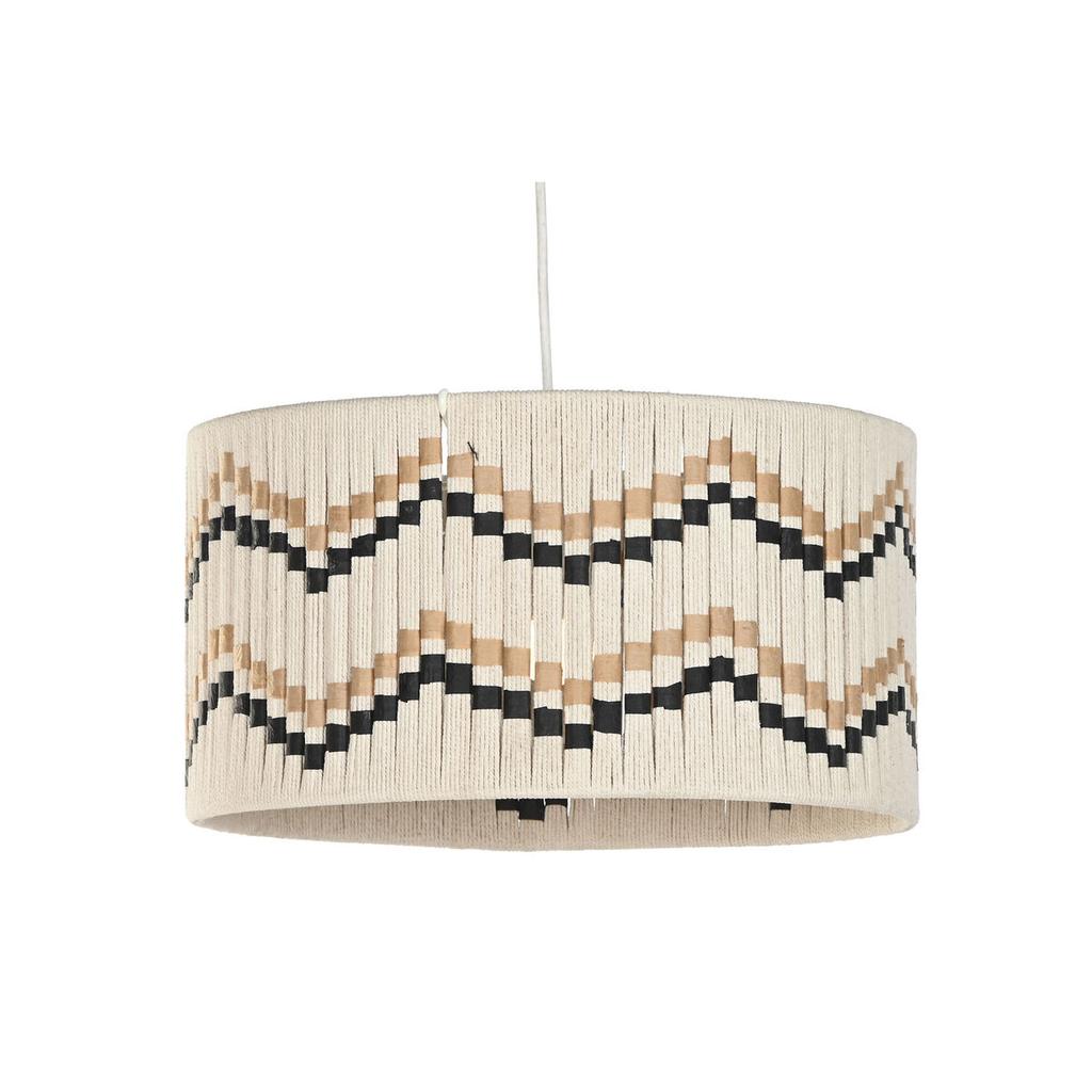 Ceiling Light Home ESPRIT Bicoloured Raffia 50 W 39 X 39 X 21 Cm
