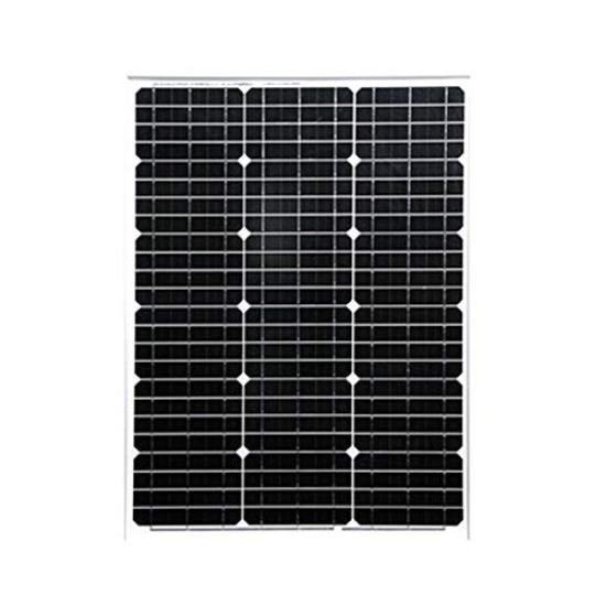 KAUSMEDIA Monocrystalline Solar Panel with Aluminum 12V Compact Solar Panel for Power and Maintenance Charging Frame, System, Generation, Storage,