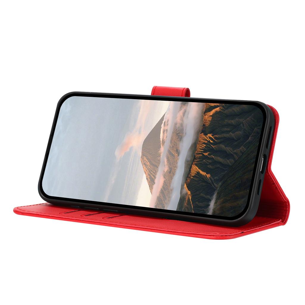 For Honor 400 Pro 5G (Global) Case Triangle Imprint Leather Phone Cover with Lanyard