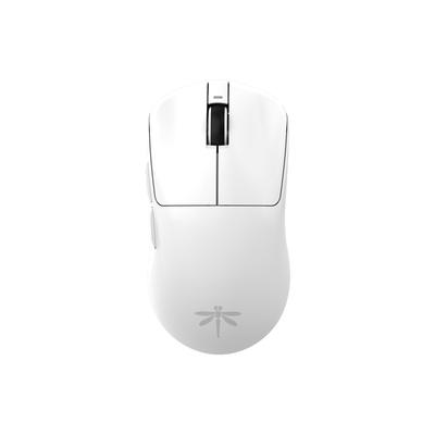 VGN Wireless Gaming Mouse Dragonfly F1 Pro Max Lightweight Pixart Up To 130 Hours of Wired and Wireless Warranty White, (55g), PAW3395, Operation,