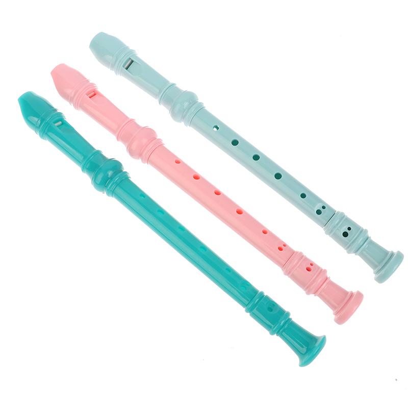 1Pc 8 Holes Plastic Recorder Long Flute Woodwind Instrument Colorful Kids Gift Flute For Clarinet Beginner Flute Woodwind