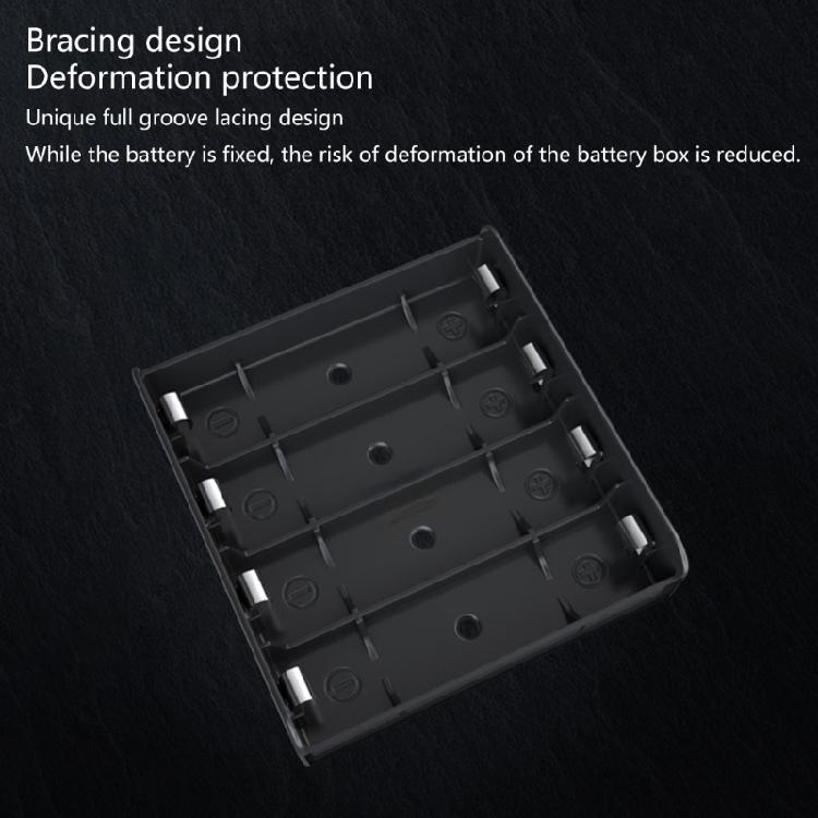 Small Size 18650 Battery Storage Solution Battery Box 1/2/3/4 Slots for Home Prototyping, and Repair Technicians