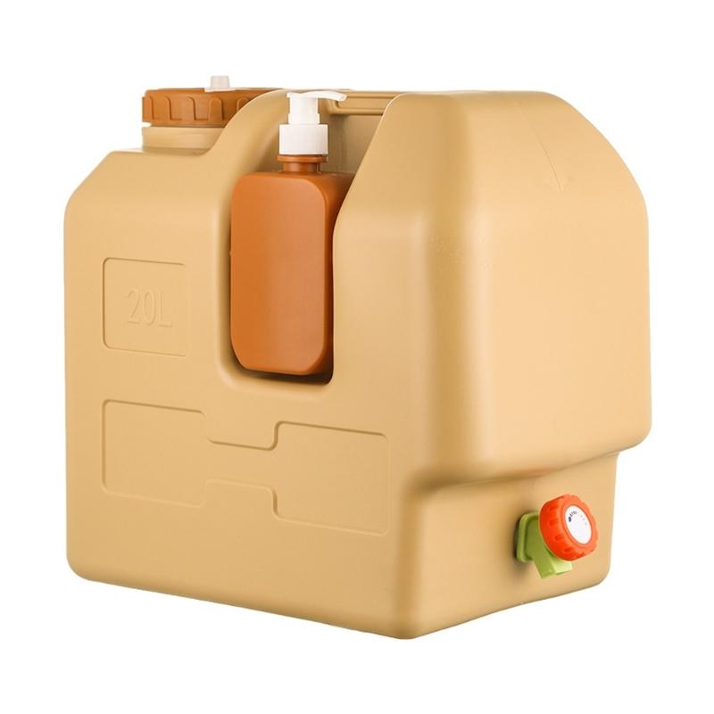 

Большая вместимость 20 л Портативный диспенсер для воды Ведро Кувшины Для пляжных вечеринок Кемпинга и Любителей пикников Для экстренного использования 1
