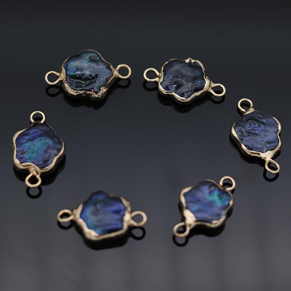 

1шт / 2шт / 5шт сливообразный натуральный пресноводный жемчуг разъем драгоценный камень амулеты для ожерелья лодыжки браслет пошив ремесла ювелирные изделия аксессуары