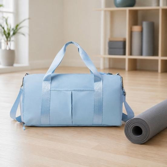 Yousheng Women's Gym Bag with Shoe Compartment, Large Capacity Waterproof Yoga Duffle Bag with Wet Dry Separation, Oxford Fabric Sports Bag with