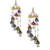 Plastic Handcrafted Rajasthani Colored Bell Hangings For Home Decoration Design Wall Hanging Decorative Showpiece (Jali Bells)