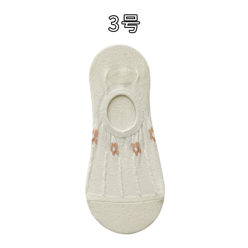 Socks Spring Invisible Socks Deodorant Can Not Fall Off With Short Socks Non-Slip Shallow Boat Socks