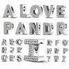 Kupfer 26 Buchstaben Glänzend Zirkon Alphabet Anhänger Perle Passend Original Armband DIY Feiner Schmuck Geschenk Für Frauen Machen