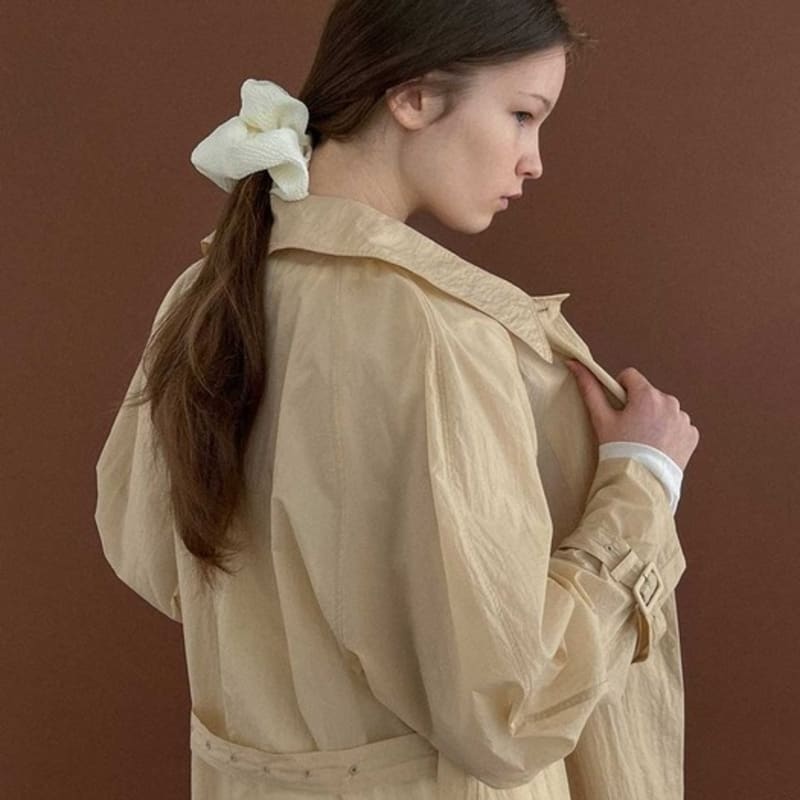 Studio Salt [25 SPRING][SALT Label] CLASSIC BIG SCRUNCHIE_IVORY