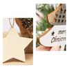1/4Pcs Wooden Merry Christmas Ornament Farmhouse Rustic Xmas Tree Hanging Double Layer Splicing Love