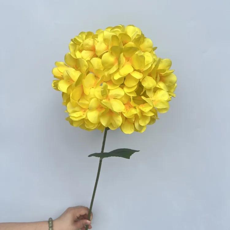Large Hydrangea Artificial Flowers 135 Pieces Fake Flower Stems Candy Color Series for Wedding Floral Decoration