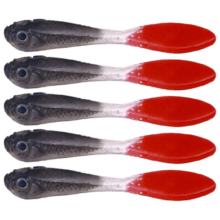 5pcs Artificial Baits 7cm 2.2g Wobbler Fishing Baits Double Color Fishing Lures Swimbait Lures Fishing Tackle Accessory