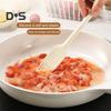Silicone Jar Spatula for Scraping Spreading Long Handle Rubber Scraper for Jars Bottles Heat Resistant BPA Free Silicone Utensil for Home Kitchen