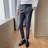 Men Suit Pants British Style Business Casual Solid Slim Fit Straight Dress Pants for Men Formal Trousers Men Clothing