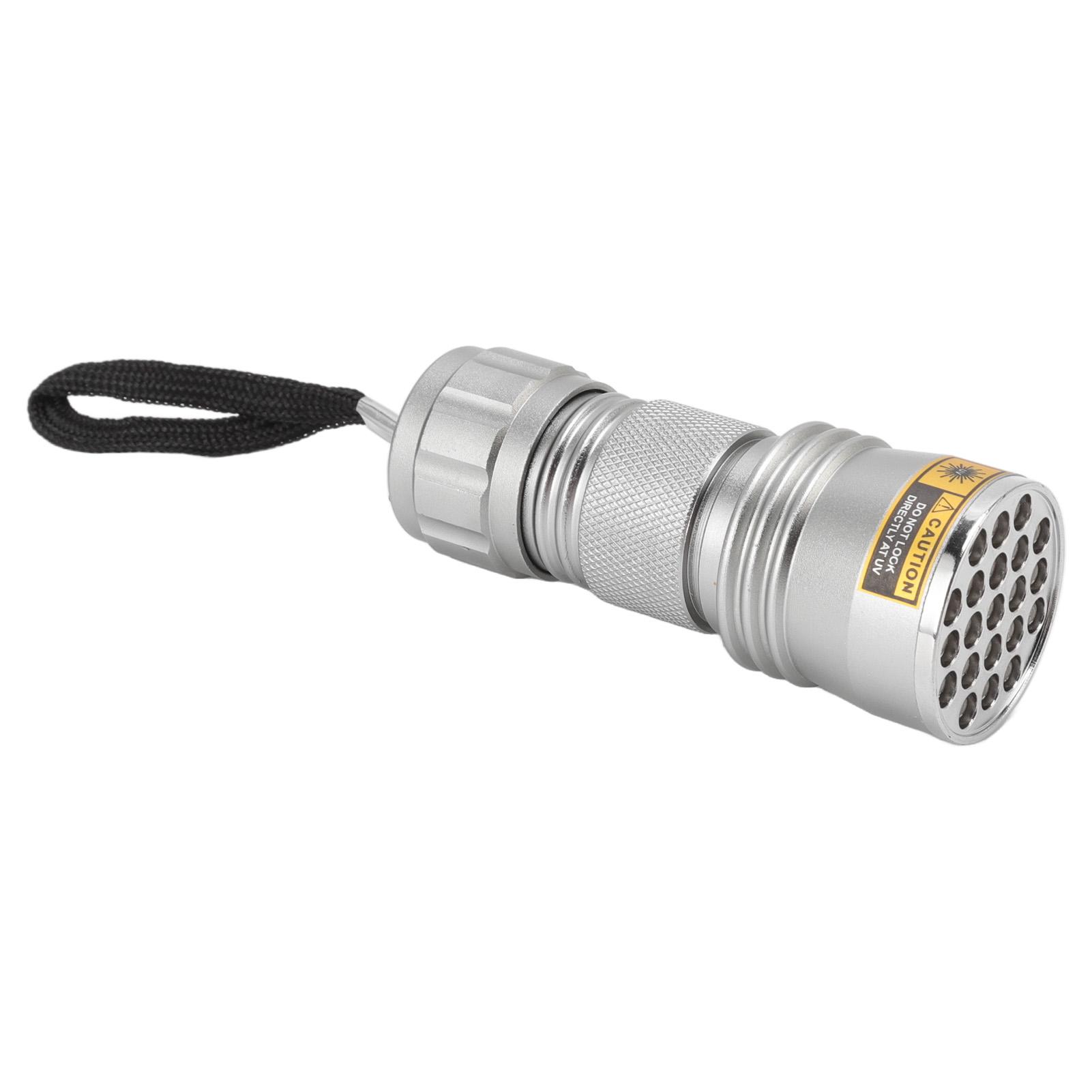 

UV Black Light Flashlight 21 LED 395nm Ultraviolet Flashlight for Fluorescent Agents Anti Counterfeiting Codes