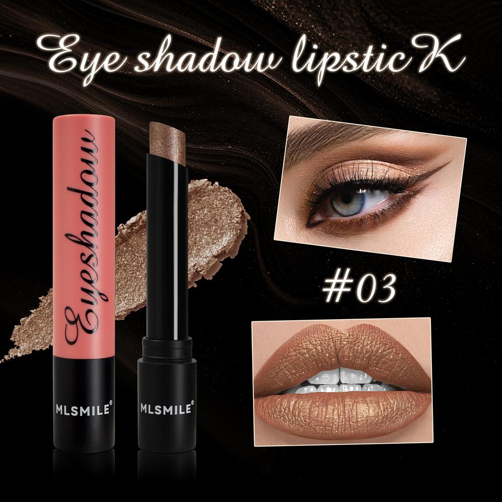 MLSMILE Lipstick Eyeshadow Stick Lazy Eye Makeup Waterproof Non-smudging Pearlescent Eyeshadow Aegyo Sal Pen