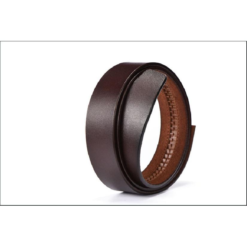 

Ремень без головы, мужской комфортный ремень из воловьей кожи с корпусом для молодых мужчин, натуральная кожа Antique Brown Automatic