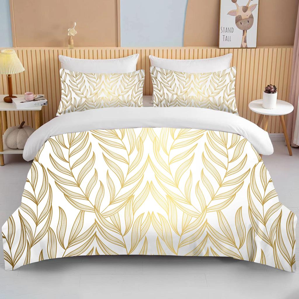 Botanical Flower Double Bed Duvet Cover Bed European Bedding Sets Home Textiles Luxury Pillow Cases Bedroom Bedding Sets