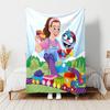 1pc Blanket Ms. Rachel Print Design, Lightweight Blanket for Sofa, Bed- Soft &Warm, Gift for All Seasons like Christmas, Halloween