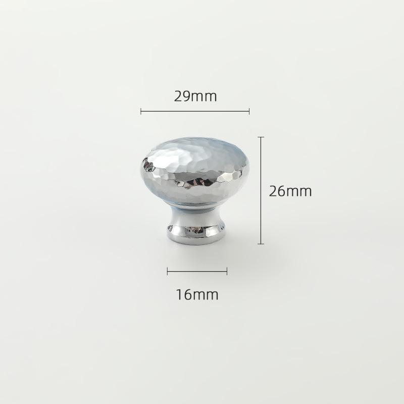 Brass Silver Ball Furniture Pull Handles Hand-Forged Hammer Cabinet Handles Door Drawer Knob Kitchen Wardrobe Cupboard Pulls