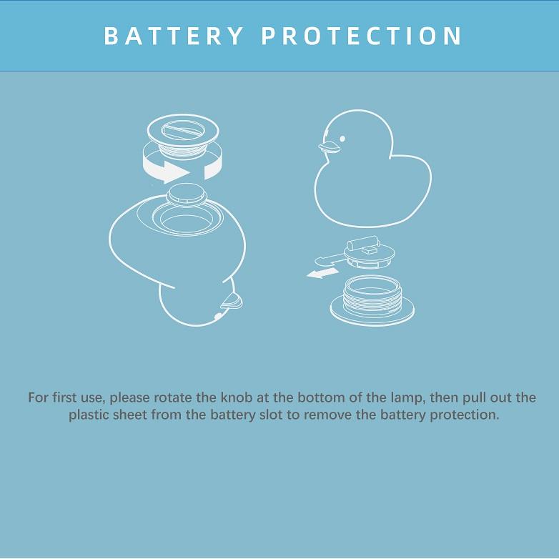 Mini Silicone Light Waterproof Bath Toy Light Bedroom Children's Sleep Light