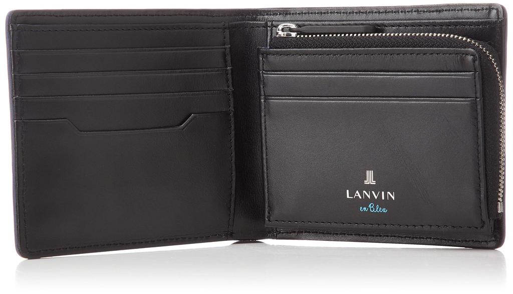 Lanvin en Bleu Men's Bifold Wallet, Blue, LVB Geo Accessory