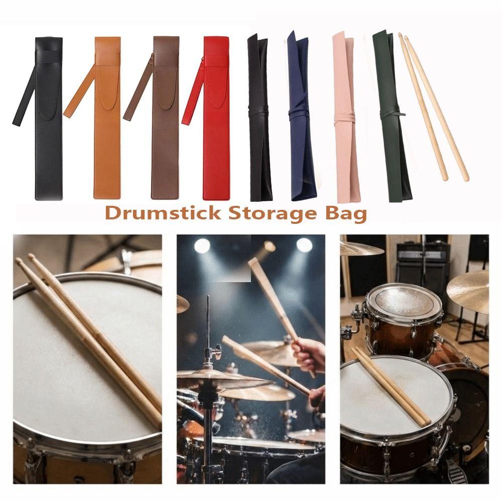 Waterproof Drumstick Storage Bag Portable Drumsticks Case Drumsticks Pouch Music Enthusiasts