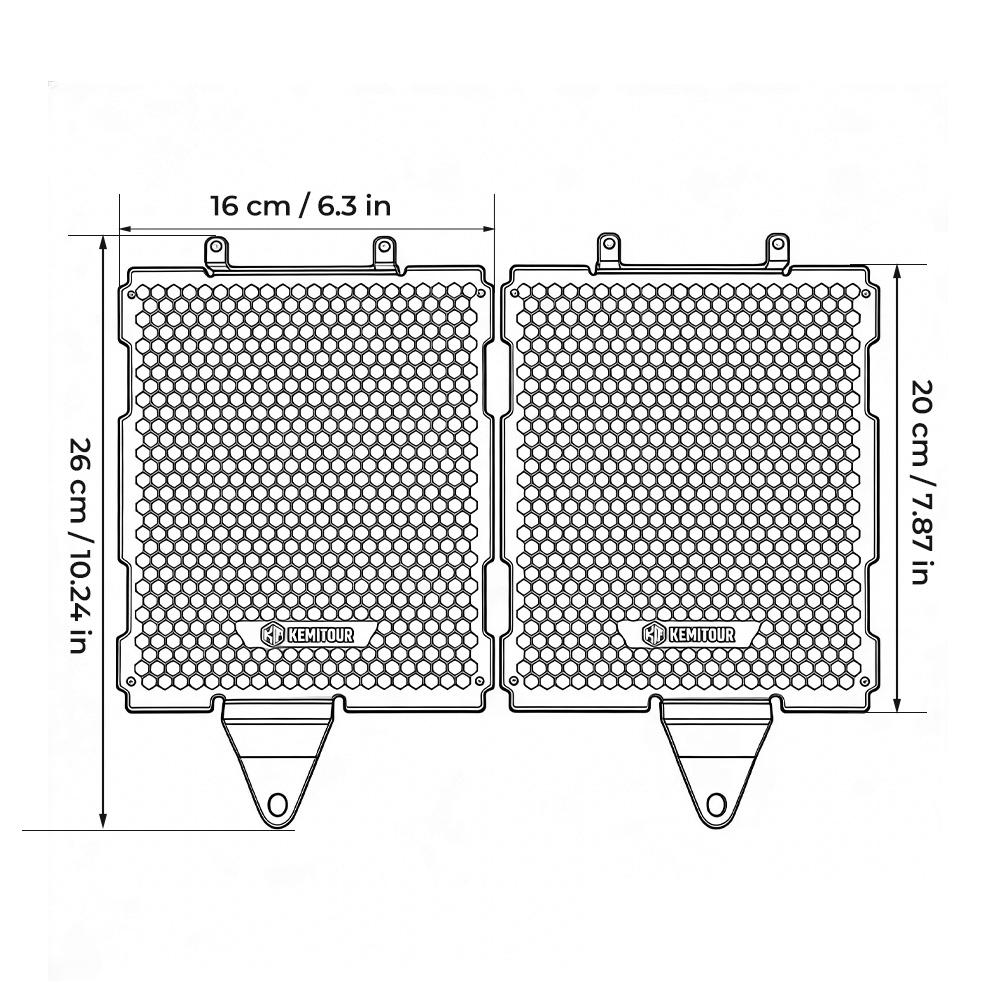 KEMITOUR Radiator Guard For BMW R1300GS & ADV Adventure 2023 2024 2025 Oil Cooler Cover Aluminium R 1300 GS Adv Motorcycle Parts
