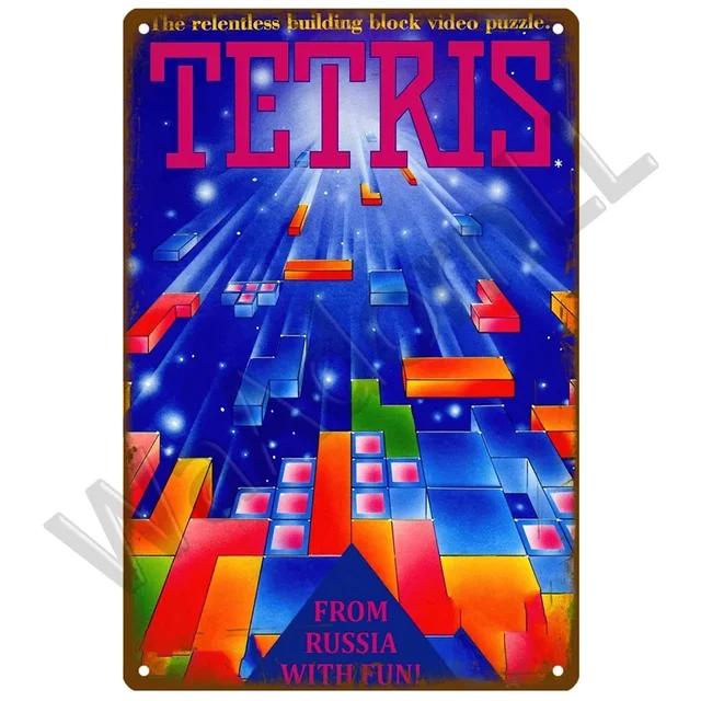 Vintage Tin Sign  Funny Gamer At Work Metal Signs for Home Club Game Room Man Cave  Retro Wall Decor