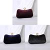 Velvet Handbag With Gold Foil Embellishments For Evening Wear And Formal Events