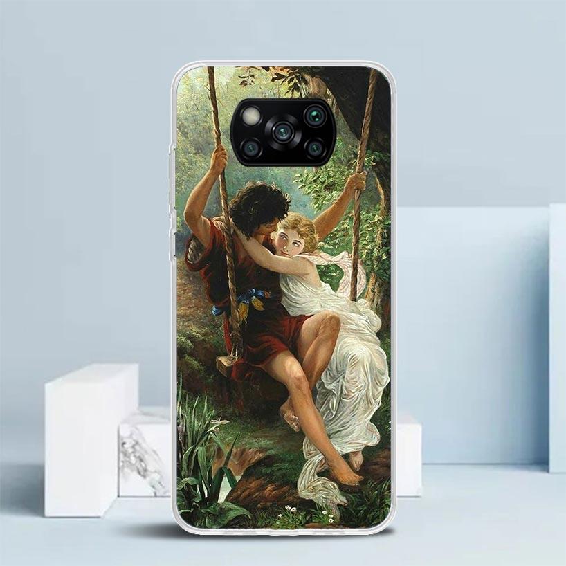 Paint Art Renaissance Phone Case For Xiaomi Poco F7 Ultra X5 X6 X7 Pro M7 Redmi 15C 15 13C 13 12C 12 10C 10 10A 9 9C 9A 9T Cover