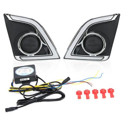 1 Paar 12V LED-Tagfahrlicht mit zwei Farben, passend für Isuzu Dmax 2016 2017